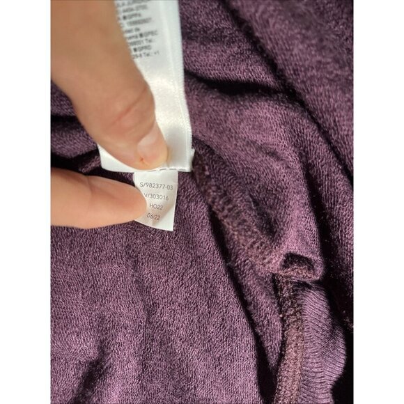 Athleta Pranayama Womens Restore Wrap Cardigan Size S Plum Purple Yoga Stretchy - Picture 6 of 8